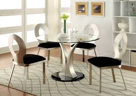 Hokku Designs Langford Dining Table Round Back Dining Chairs Round Dining Table Contemporary Dining Table