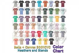 Bella Canvas 3001cvc Color Chart 2019 Updated Heathers Blend