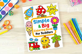 A veggietales movie 5 the pirates who don't do anything: Simple Big Coloring Book For Toddler 100 Easy And Fun Coloring Pages