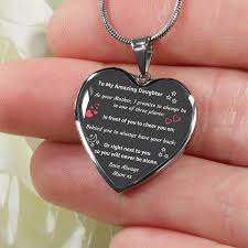 To My Daughter Heart Pendant Necklace From Her Mum In 2020 Heart Pendant Necklace Pretty Jewelry Necklaces Best Friend Jewelry