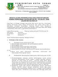 Contoh surat berita acara penyelesaian pekerjaan. Berita Acara Pemungutan Suara Rt Rw