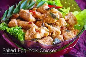 Batter must be used immediately. Salted Egg Yolk Chicken Batter Fried Chicken In Egg Yolk Sauce