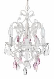 Crystal Beaded 4 Light Swag Chandelier White Pink Tiffany Collection Plug In Chandelier Swag Chandelier Glass Pendant Light