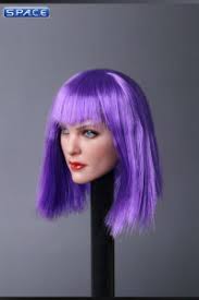 If you want to get that daring look to stand out the crowd then, this hairstyle would be a perfect option for you. 1 6 Scale Mila Head Sculpt Straight Purple Hair