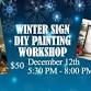 Winter Sign DIY Painting Workshop event image