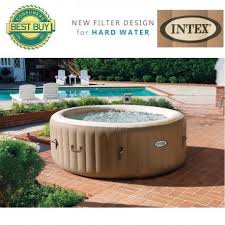 whirlpool 4 pers intex pure spa bubble therapy met waterontharder kalksysteem jacuzzi bubbel bad jacuzzi kopen whirlpool wirl buitenbad zwembad spa jacuzzi