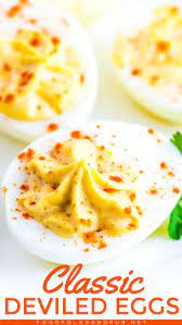 This Classic Deviled Eggs Recipe Is Always A Crowd Favorite At Every Party And Barbecue They Best Egg Recipes Deviled Eggs Classic Delicious Appetizer Recipes