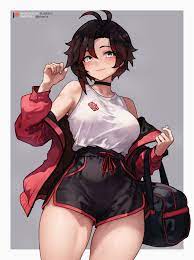 Ruby on her way to the gym (bluefield) : r/RWBY
