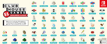 51 worldwide games or clubhouse games: Amazon Com Clubhouse Games 51 Worldwide Classics Nintendo Switch Nintendo Of America Nintendo Video Games