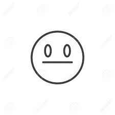 Smiley face emojis virtually kick started the emoji revolution, with the classic white smiling face emoji laying the foundation for thousands of other symbols. Neutral Face Emoji Line Icon Linear Style Sign For Mobile Concept Royalty Free Cliparts Vectors And Stock Illustration Image 122774514
