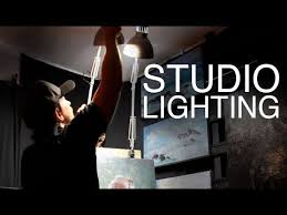 Studio Lighting How To Light Your Art Studio On A Budget Youtube
