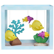 Paper Aquarium Yellow Tang Royal Gramma Paper Aquarium Animals Paper Craft Canon Creative Park Paper Crafts Origami Fish Crafts