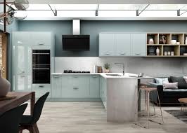 Don't fear using dark tones in small spaces, it's a designer's best kept secret, lighten the space. Nordica Blue Benchmarx Kitchens Joinery