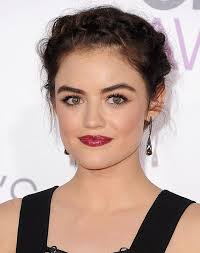 Three Words Tousled Side Braid Lucy Hale Lucy Hale Makeup Celebrity Beauty