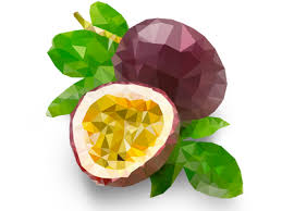 Low Poly Passionfruit Low Poly Fruit Illustration Polygon Art