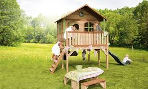 Axi Spielhaus Sophie Auf Stelzen Mit Rutsche Kinder Spielhaus Kinderspielhaus Kinderspielplatz