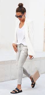 Spring Style Staple Women S White Blazer Just The Design Fashion White Blazer Women Minimal Chic Outfit