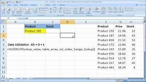 Excel Lookup Search Tip 6 Vlookup With A Drop Down Menu And Data Valid Excel Data Validation Data Analytics