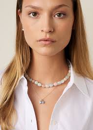 Flamingo halskæde med Beryl