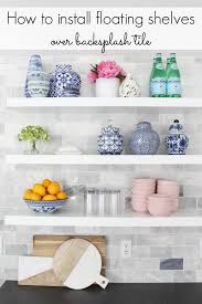 It's crafted from a mix of wire mesh and durable steel shabby chic pink shelf rusty industrial distressed farm cottage wall table decor anita spero i love old rusty shelves, and this one is fabulous! Hack How To Install Floating Shelves Over Tile Classy Clutter