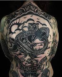 Fullback Backpiece By Davidnoellert Blacktoptattooing Artist Blacktoptattooing Tattoos Tattoo Ideas For Guys Old School Badass Tattoos