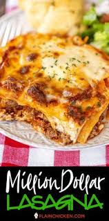 This Million Dollar Lasagna Is Seriously The Best Lasagna We Ve Ever Eaten So Easy To Make An Classic Lasagna Recipe Beef Lasagna Recipe Easy Lasagna Recipe