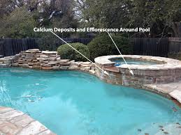 We first stripped the sealer, then treated the efflorescence. Houston Texas Soda Blasting Limescale Calcium Removal Tss