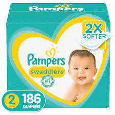 Pampers Swaddlers Diapers Soft And Absorbent Size 2 186 Ct Walmart Com