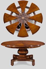 This Early Jupe Patent Expanding Table Is One Of Only A Handful Known The Mahogany Table Was Round Dining Table Dining Table Design Large Round Dining Table