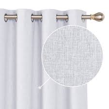 Rideau occultant, notté beige lin l.135 x h.180 cm. Deconovo Lot De 2 Double Rideau Occultant Thermique Complet Rideaux Salon Design Moderne A Oeillets Rideaux Chambre Adulte Effet Lin 117x138cm Blanc Rideaux Et Draperies Ameublement Et Decoration Eng Bouldermicrofinance Org