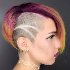 punk bob with side undershave haar styling styling kurzes haar kurz geschnittene frisuren