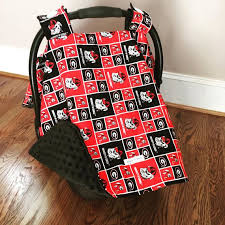 This Car Seat Canopy Is Made To Order And Can Be Ready Within 1 3 Business Days Its The Perfect Pattern Combinati Baby Carseat Canopy Car Seats Baby Car Seats