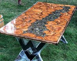 Epoxy Coffee Table Epoxy Resin Natural Tree Table Resin Etsy Resin Table Resin Furniture Wood Resin Table