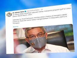 Adham baba sedia letak jawatan. Dr Adham Nafi Main Golf Di Desaru