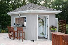 These outdoor enclosures are made from the highest quality vinyl, aluminum, and decking materials. Pool Cabana With Bathroom Novocom Top