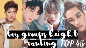 Kpop Boy Groups Height Ranking Youtube