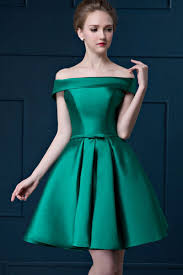 Women S Party Green Slash Neck Solid Satin Above Knee Evening Dress In Dubai D Green Homecoming Dresses Turquoise Bridesmaid Dresses Satin Bridesmaid Dresses