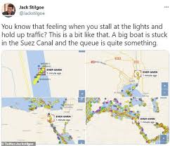 Shipping agent gac reports that the 'mv ever given' got stuck near the south end of the canal at 7:40 a.m. Gcv7wifejsp95m