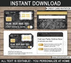 Jul 12, 2019 · unlike other credit cards, you can only get a black card if you receive an invitation from american express. Black Credit Card Invitations Mall Scavenger Hunt Invitations