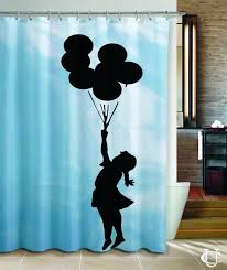 Banksy Balloon Girl Vintage Cover Shower Curtain Bathroom Design Vintage Custom Gift Decosaration Cheap Shower Curtains Curtains Shower Curtain
