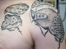 See more ideas about shoulder armor tattoo, armor tattoo, shoulder armor. Armor Under Skin By Cat Johnson Tattoonow