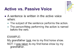 Passive voice is often the most appropriate construction. Active Vs Passive Voice Ppt Download