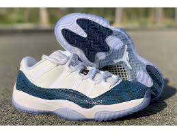 Air Jordan 11 Low Blue Snakeskin White Black Navy Cd6846 102 Jordan Shoes Girls Jordan 11 Low Blue Nike Fashion Shoes
