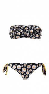 Bikini A Fascia Tezenis Estate 2014 Con Volant E Margherite Bikini A Fascia Reggiseno A Fascia Moda Bikini