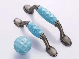 Buy porcelain cabinet pulls and get the best deals at the lowest prices on ebay! Blue Heart Ceramic Drawer Pulls Colorful Porcelain Furniture Handles Anti Brass Wardrobe Knobs