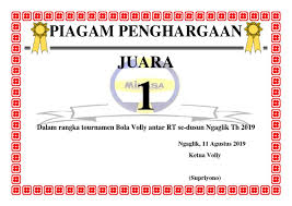 92%(12)92% found this document useful (12 votes). Contoh Piagam Penghargaan