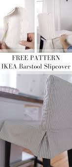 How To Sew A Parsons Chair Slipcover For The Ikea Henriksdal Bar Stool Slipcovers For Chairs Dining Room Chair Slipcovers Parsons Chair Slipcovers