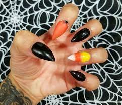 This But No Crystals And Make The Matte Nail A Monster Green Halloween Nail Designs Nails Candy Corn Nails