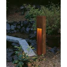 Rusty Metal Lighting Landscape Lighting Outdoor Post Lights Outdoor Deck Lighting