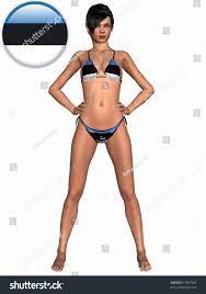 Sexy Girl Bikini Estonia: ilustración de stock 57607969 | Shutterstock